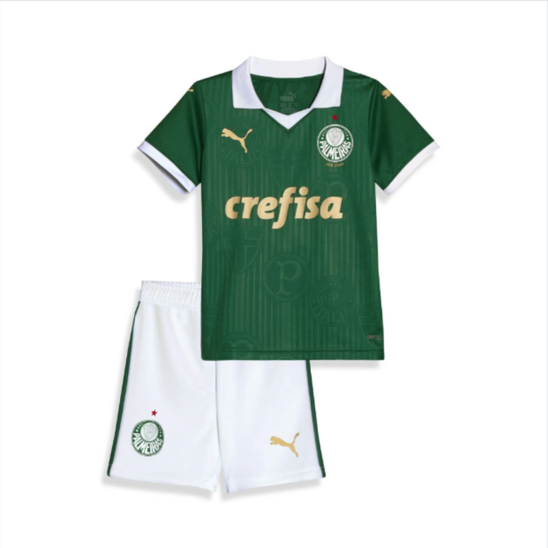 Kit infantil Palmeiras Titular Uniforme 24/25 Puma