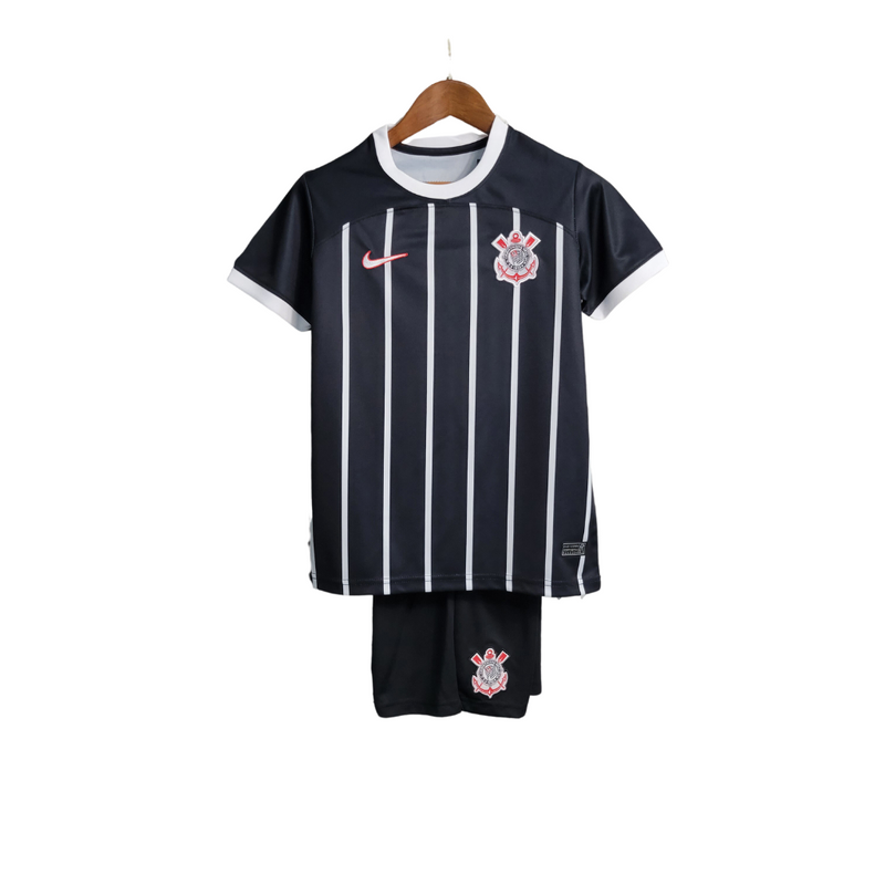 Kit Infantil Corinthians II 23/24 - Nike Torcedor - Preta