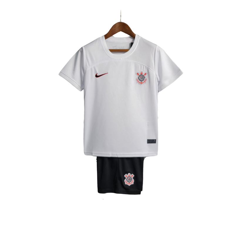 Kit Infantil Corinthians I 23/24 - Nike Torcedor - Branca