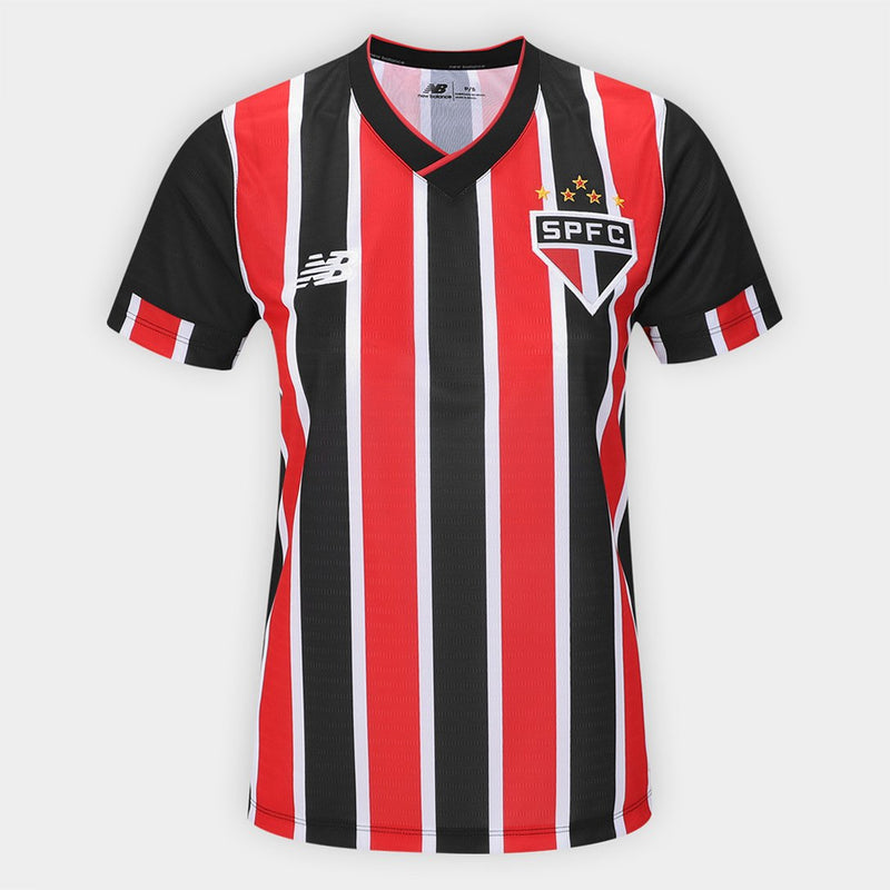 Camisa São Paulo II 24/25 Torcedor New Balance Feminina - Vermelho e Branco